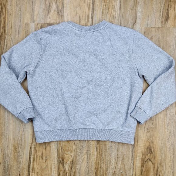 🩵Fila Michele Gray Heather Crew Neck Fleece Sweatshirt Large - Picture 3 of 10